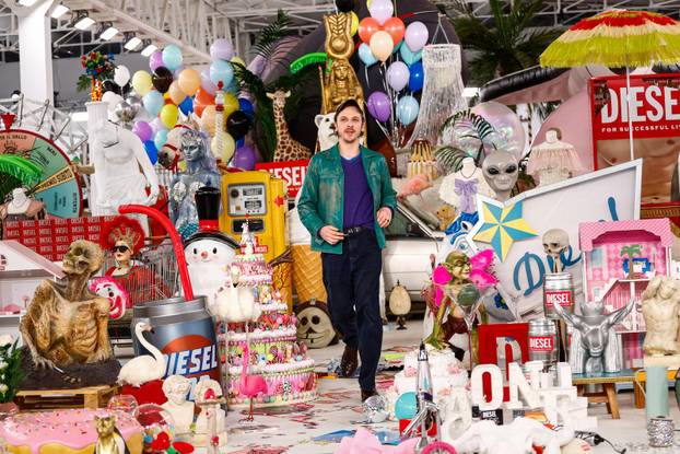 Diesel Fall/Winter 2026/2027 collection during Fashion Week in Milan