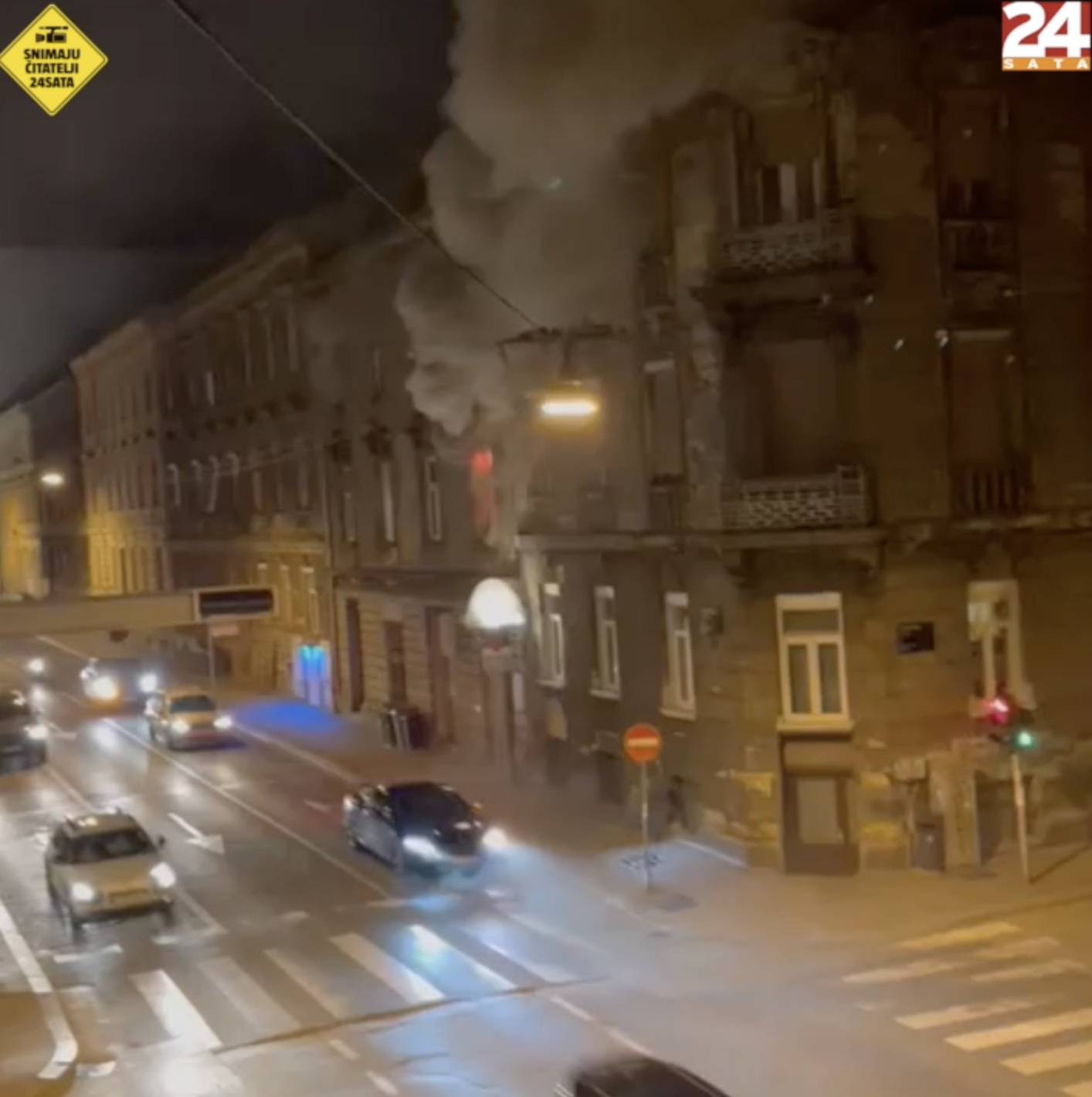 VIDEO Drama u Zagrebu: Vatra guta stan u centru grada, ljudi ostali zarobljeni i tražili pomoć