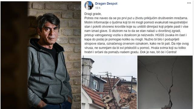 Dragan Despot moli za pomoć: 'Prijetnja nam je iznad glave'