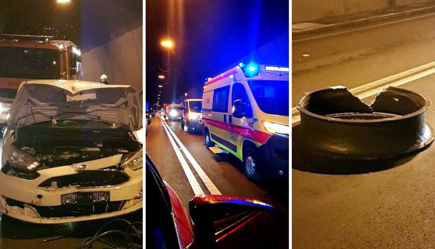 Šok u tunelu Učka: Otpao dio ventilacije, sudarila se dva auta