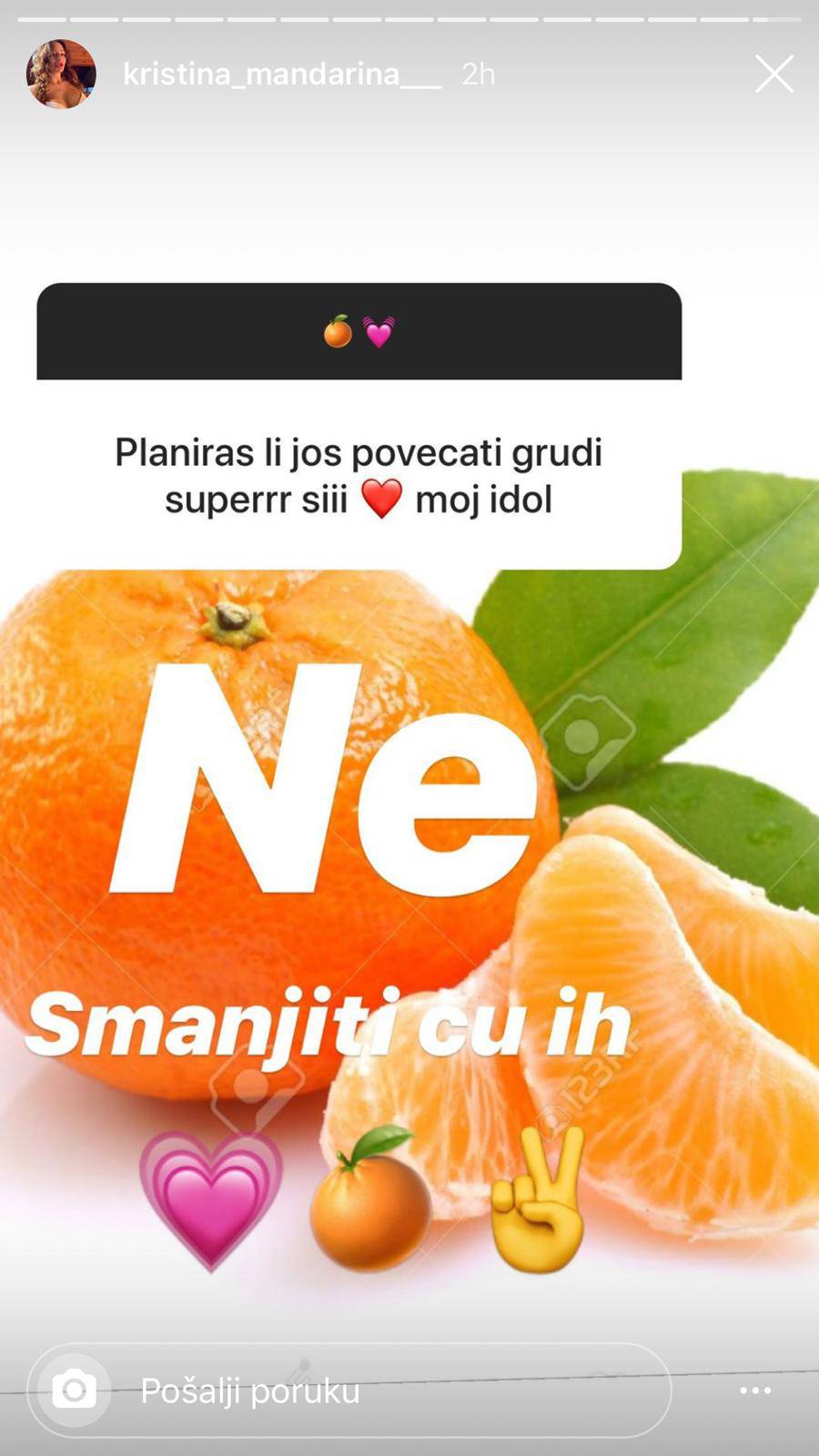 Galerija slika - Kristina Mandarina rastužila je obožavatelje: Smanjit ...