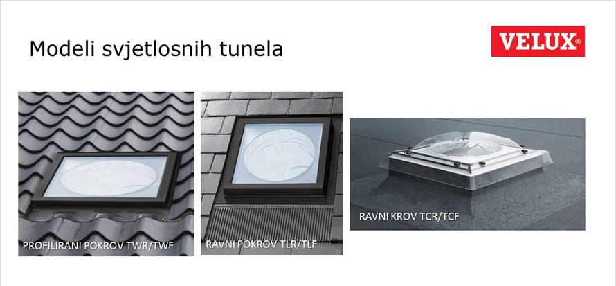 Velux svjetlosni tunel - dnevno svjetlo u svim dijelovima kuće