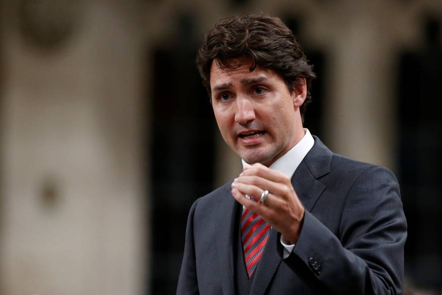 Canada's PM Trudeau speaks in the House of Commons in Ottawa