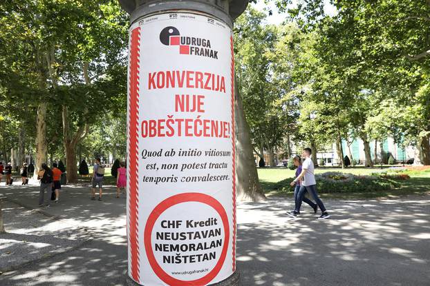 Zagreb: Udruga Franak upozorova preko plakata