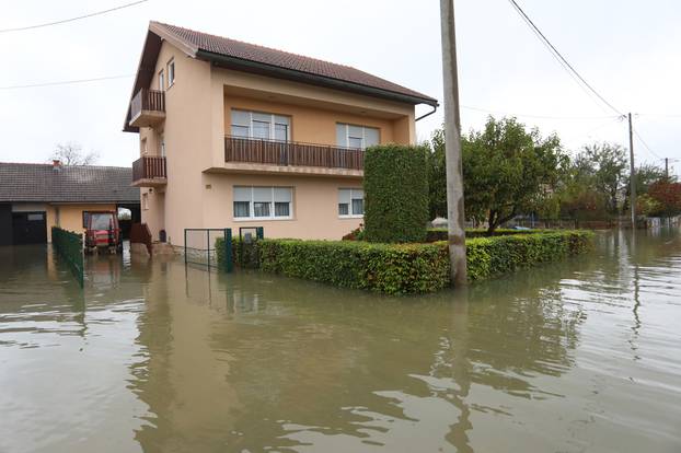 Poplavljeno naselje Brodarci uz rijeku Kupu, stanovnici spašavali  životinje 