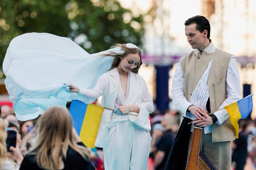 Eurovision Song Contest's 'Turquoise Carpet' event in Vienna