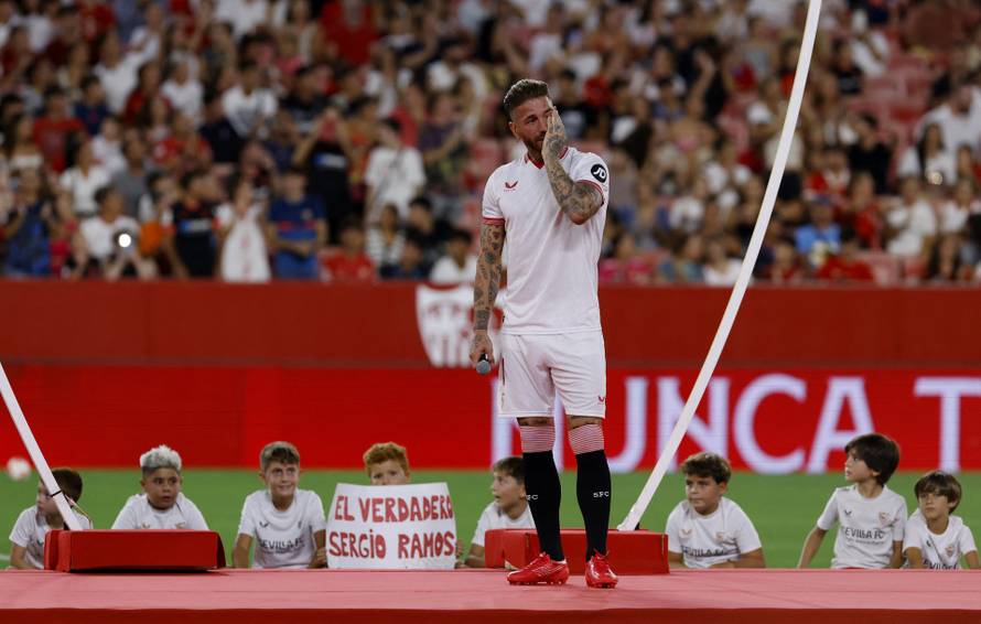 Sevilla unveil new signing Sergio Ramos