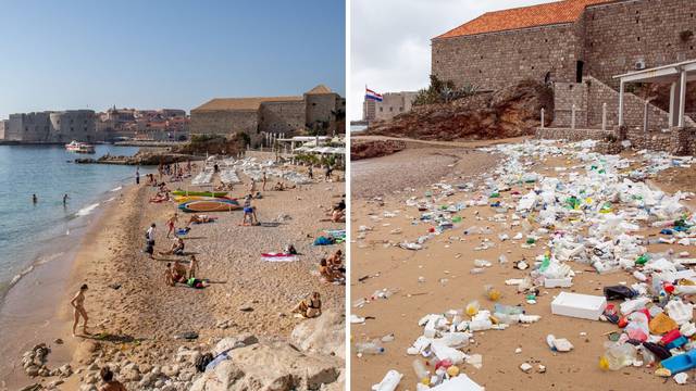 Naše plaže prije i poslije jakog juga: Guše se u smeću i plastici