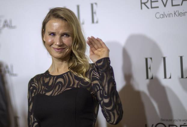 Actress Zellweger waves at the 21st annual ELLE Women in Hollywood Awards in Los Angeles