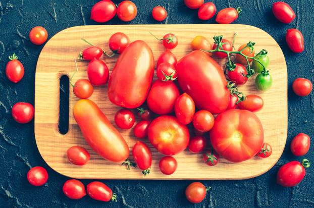 Various colorful tomatoes