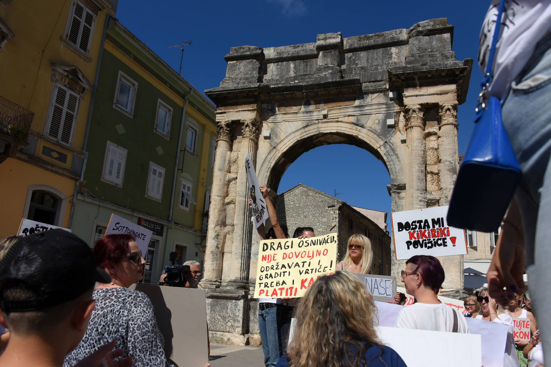 Prosvjed odgojitelja u Puli