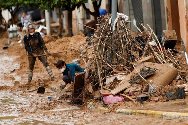Aftermath of floods in Spain