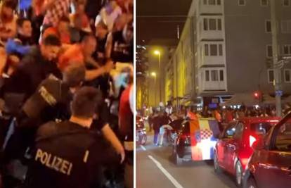 Pa ovako se ne slavi ni pobjeda Njemačke: Hrvati i 'die Polizei' napravili ludnicu u Frankfurtu!