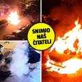 EKSKLUZIVNA SNIMKA Ovako je gorio auto zamjenice &zcaron;upanijske dr&zcaron;avne odvjetnice u  Sl. Brodu!!
