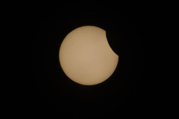 Pogled na djelomi?nu pomr?inu Sunca iz Zagreba