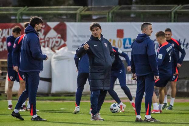 Trening hrvatske nogometne reprezentacije na splitskom Poljudu