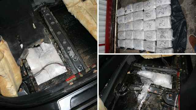 Pronašli 26 paketa marihuane u autu ispod prednjeg sjedišta