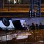 Coach crashed off a flyover in Mestre near Venice