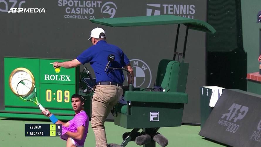 VIDEO Najezda pčela prekinula teniski meč Alcaraza i Zvereva!