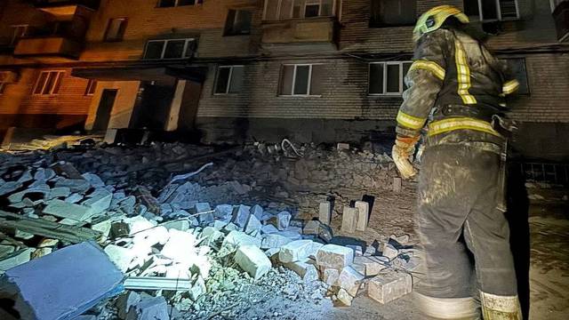 Aftermath of a Russian drone attack in Dnipro