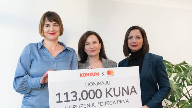 Konzum i Mastercard donirali 42.500 eura za pomoć u borbi protiv siromaštva djece