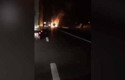 Zapalio se automobil kod čvora Ivanić na A3: Nema ozlijeđenih
