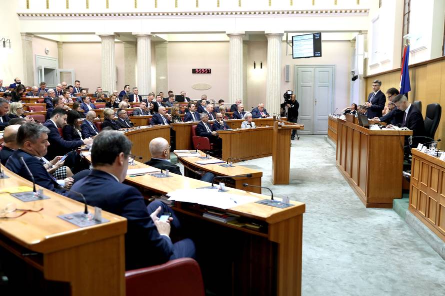 Zagreb: Hrvatski sabor poÄeo 10. sjednicu