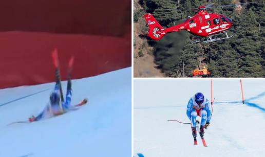 VIDEO Grozan pad Francuza na spustu u Bormiju: Helikopterom su ga morali prevesti u bolnicu!