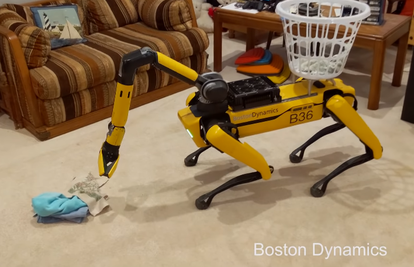 Naoružali robotskog psa okretnom rukom: Pogledajte kako kupi veš i preskače uže