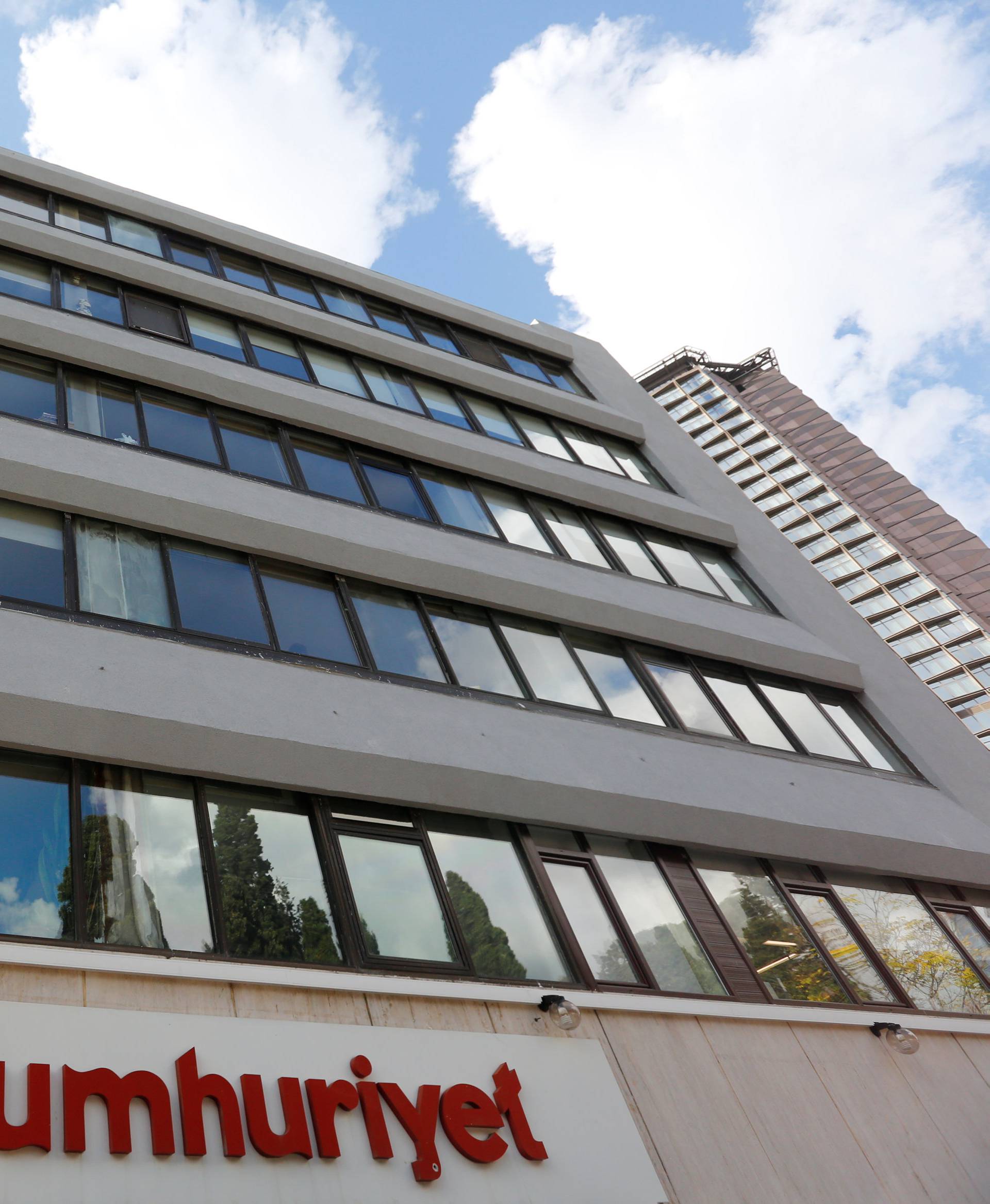 Headquarters of Cumhuriyet newspaper is pictured in Istanbul