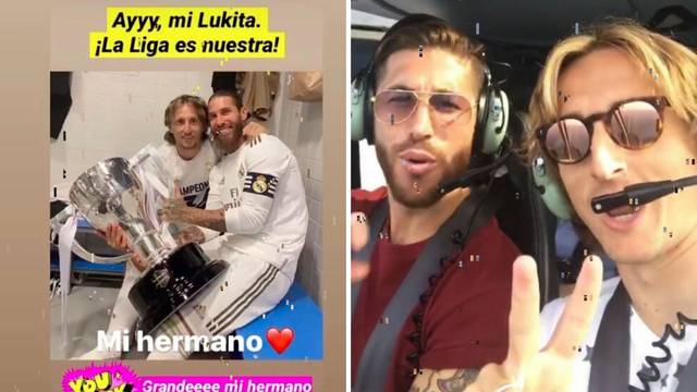 Modrić i Sergio Ramos su braća: Moj Lukita, La Liga je opet naša!