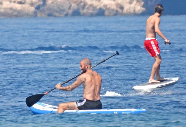 ARHIVA - 2023. David Beckham uživa u moru kod Lopuda