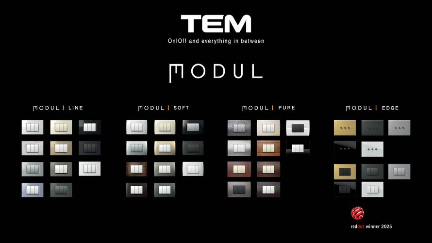 Dizajnerske linije prekidača i utičnica MODUL – kreirane za svaki prostor