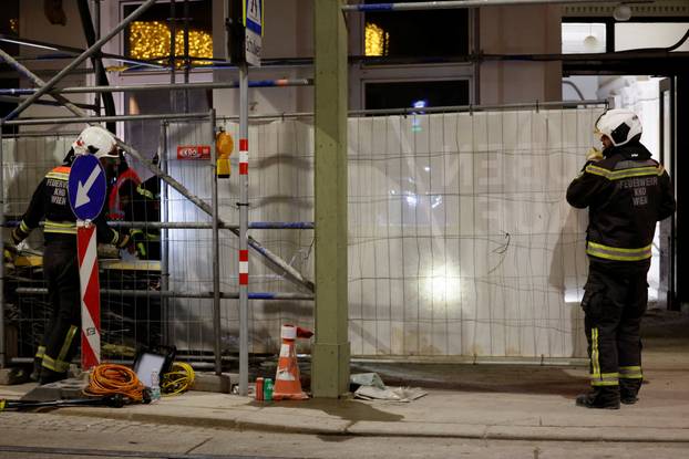 Four dead after scaffolding collapsed at a construction site in of Vienna