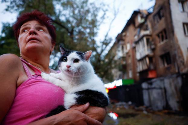 Aftermath of a Russian drone and missile attack in Kyiv