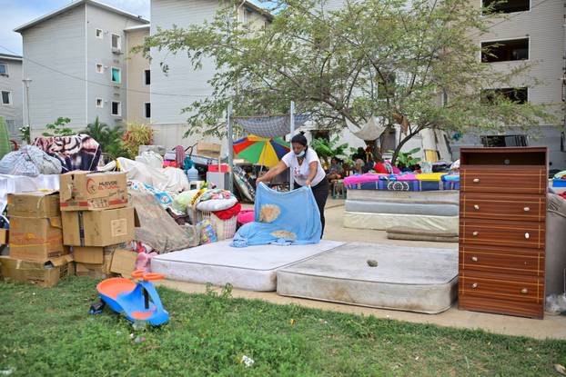 Aftermath of earthquakes in La Guaira