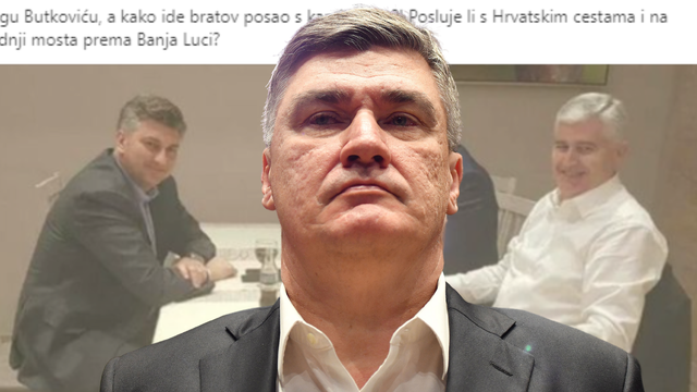 Milanović objavio sliku Dodika i Plenkovića: Butkoviću, kako ide bratov posao s kamionima?!