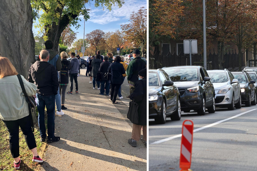 Otišli smo se testirati na koronu i zapeli u redu, na šalteru su nam rekli: "Ovako je brže"