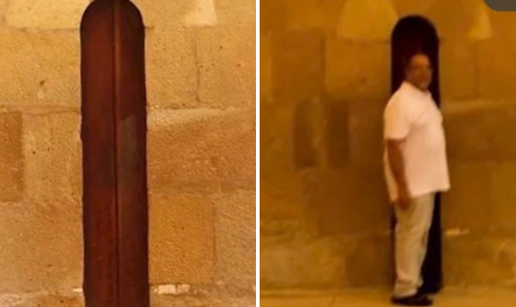 Uska vrata u portugalskom samostanu kao 'filter hrane'