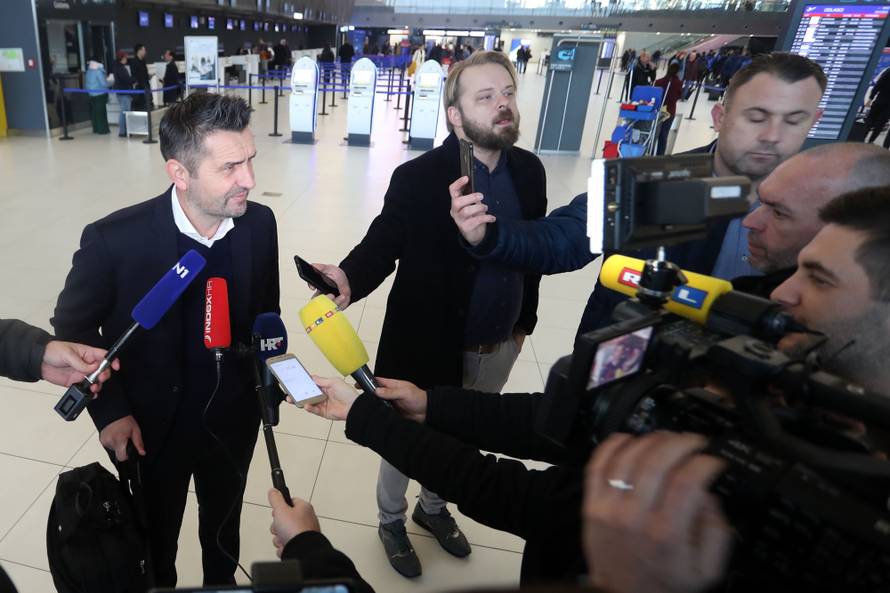 Zagreb: Odlazak GNK Dinamo na okršaj s Atalantom