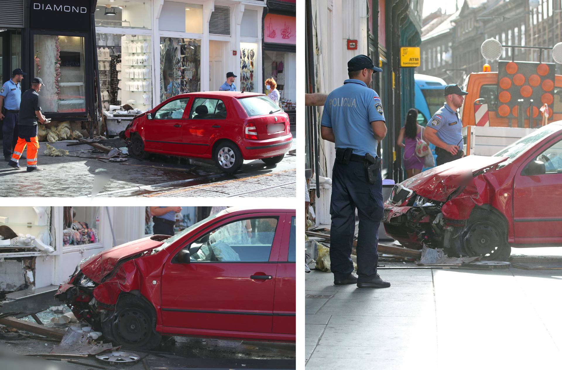 Autom joj se zabila u dućan: 'Pomislila sam da je potres, a onda sam vidjela auto u izlogu'