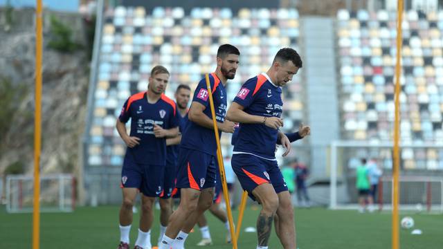 Rijeka: Hrvatski nogometni reprezetativci odradili trening