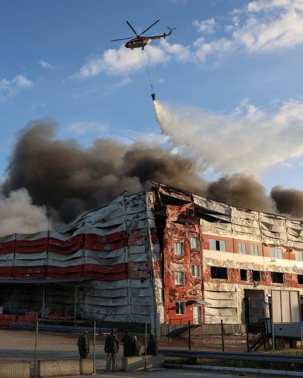 Russian missile strike in Kyiv region