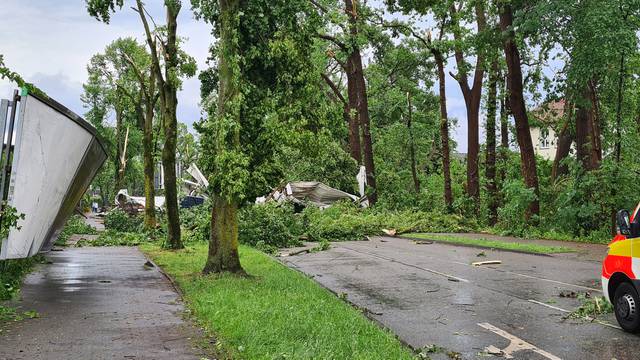 Aftermath of a severe storm in Lippstadt