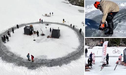 VIDEO Zaleđeno jezero, sauna, ledeni vrtuljak, trešti glazba: Pogledajte ove scene iz Finske...