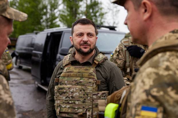 FILE PHOTO: Ukraine's President Zelenskiy visits Kharkiv region