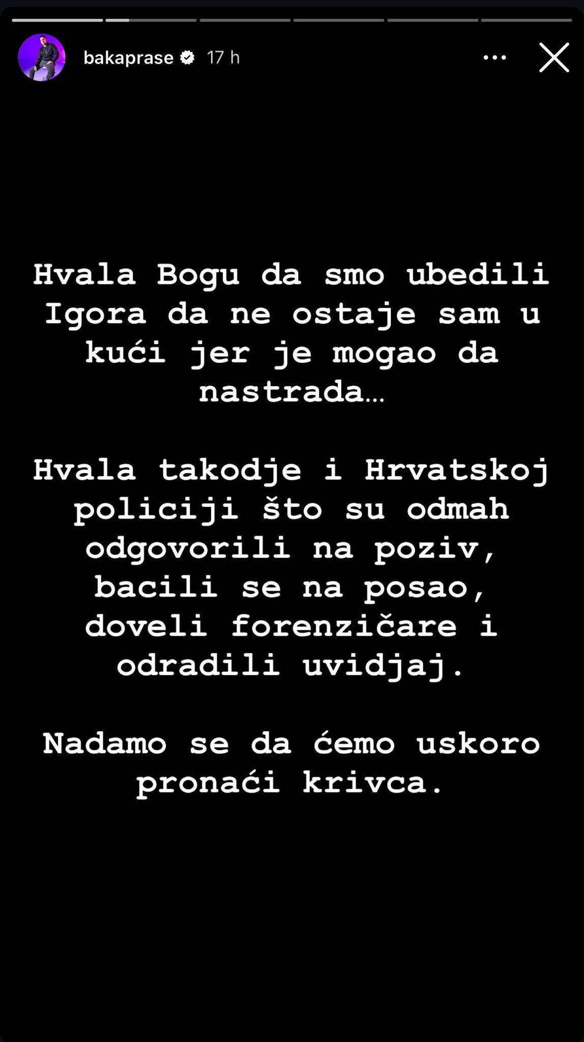 Baka Prase: 'Opljačkali su me na Pagu, ukrali su mi Rolexe i lovu. Šteta je oko 250.000 €!'