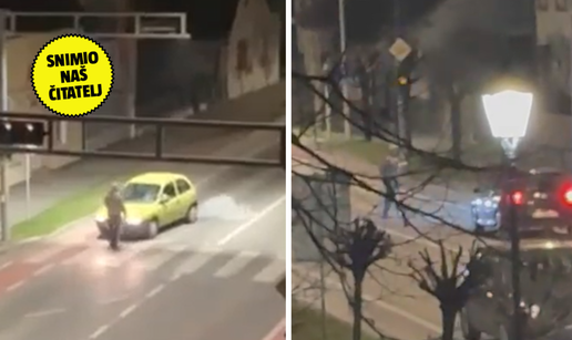 U Virovitici hodao cestom pa vikao i zaustavljao aute. Uhitili su ga. Pogledajte snimku...