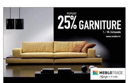 Meblo Trade – 20% popusta na garniture do 18. listopada