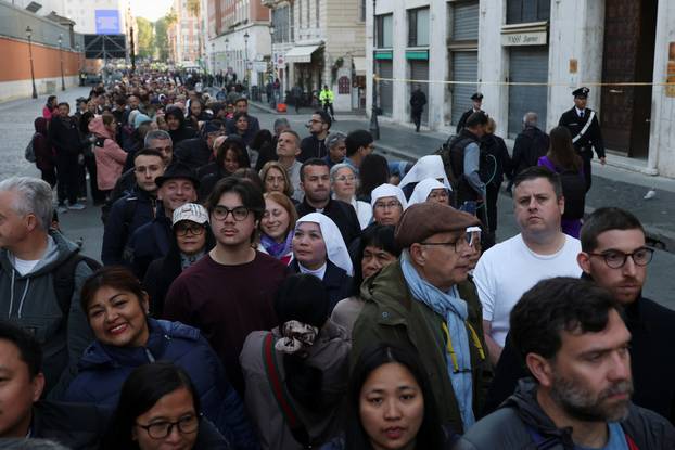 Pope Francis lies in state in St. Peter's Basilica at the Vatican